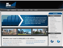Tablet Screenshot of bdccapitalwebsite.com